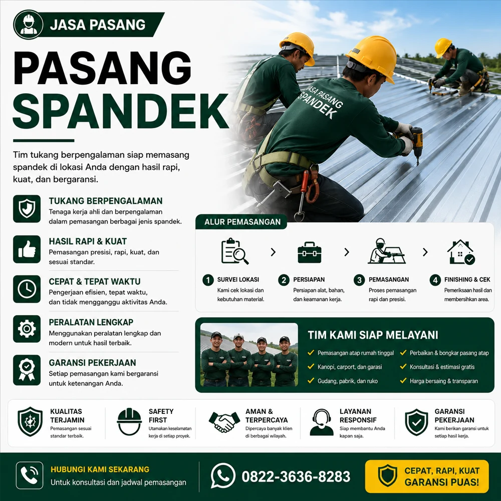 Jasa Pasang Spandek di Medan
