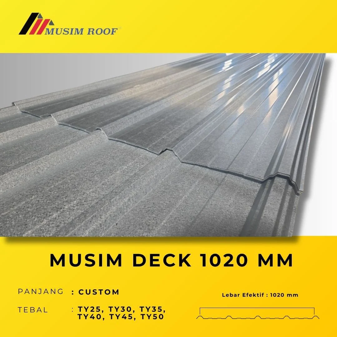 spesifikasi musim deck 1020 mm