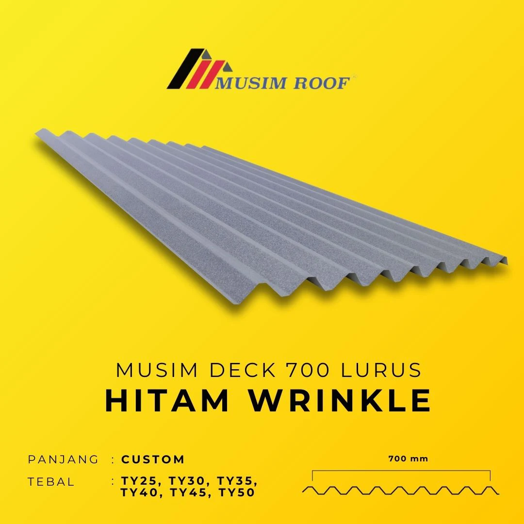 spesifikasi musim deck 700 hitam wrinkle