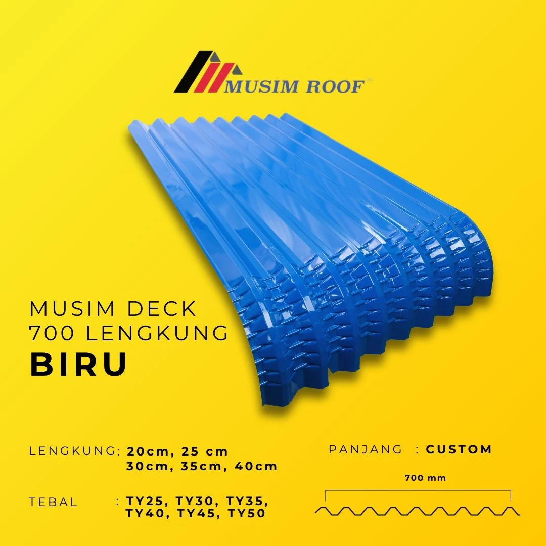 spesifikasi musim deck 700 lengkung biru