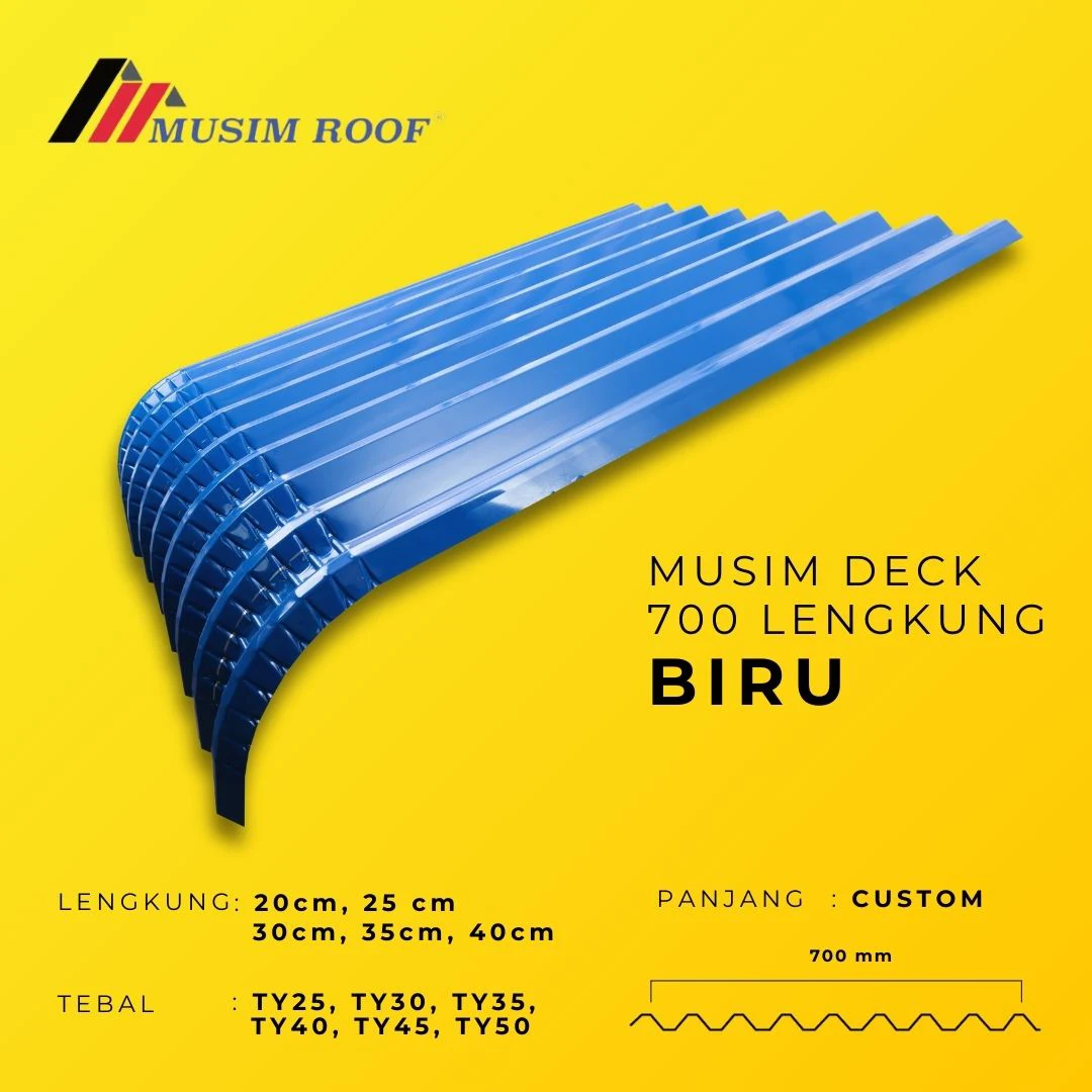 spesifikasi musim deck 700 lengkung biru