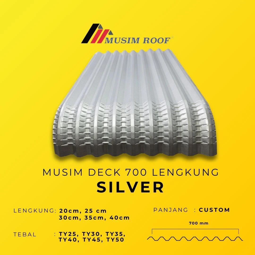 spesifikasi musim deck 700 lengkung silver