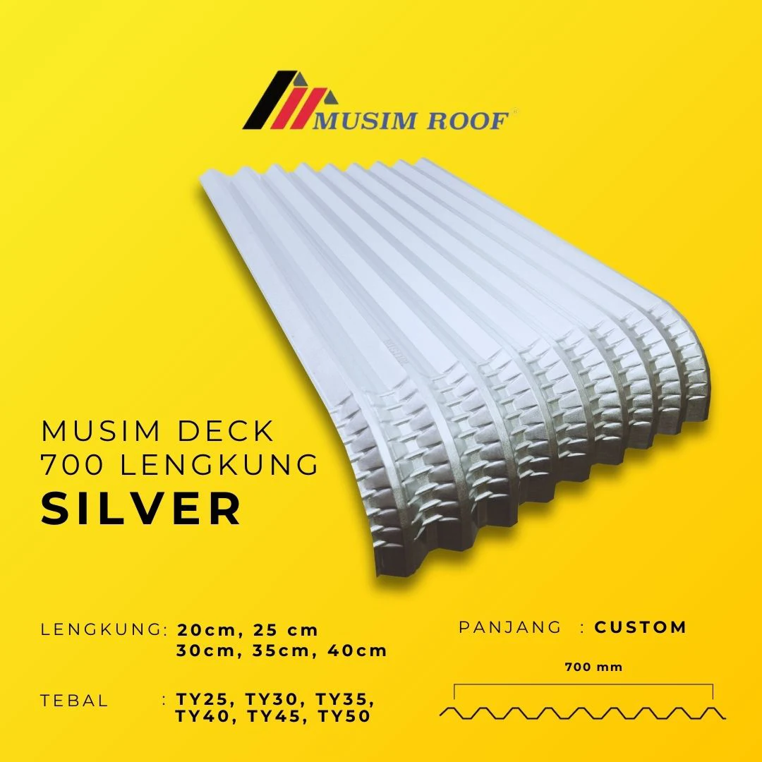 spesifikasi musim deck 700 lengkung silver