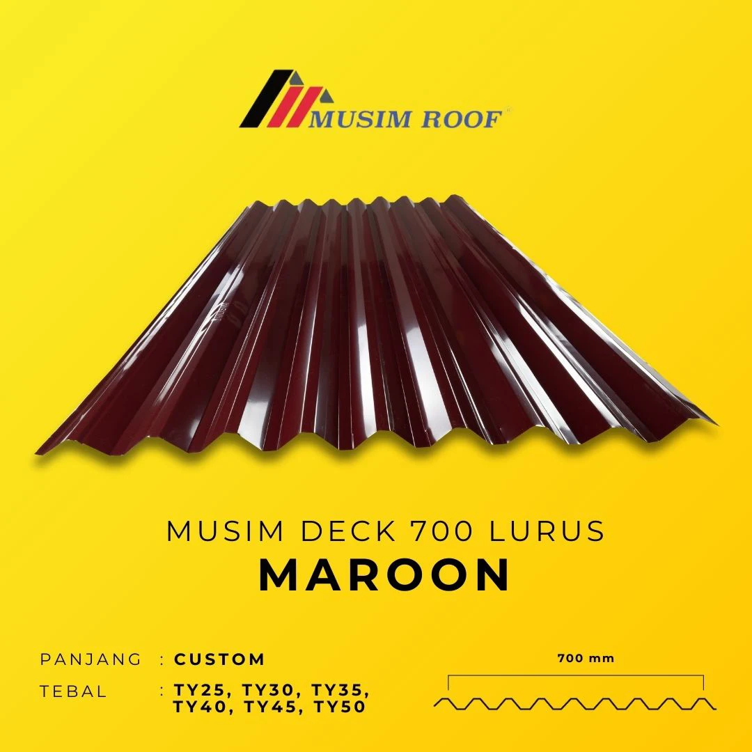spesifikasi musim deck 700 maroon