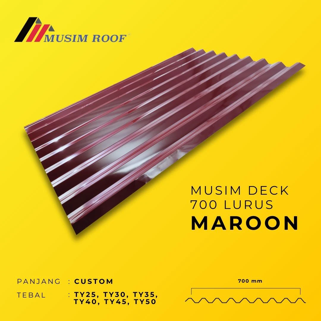 spesifikasi musim deck 700 maroon