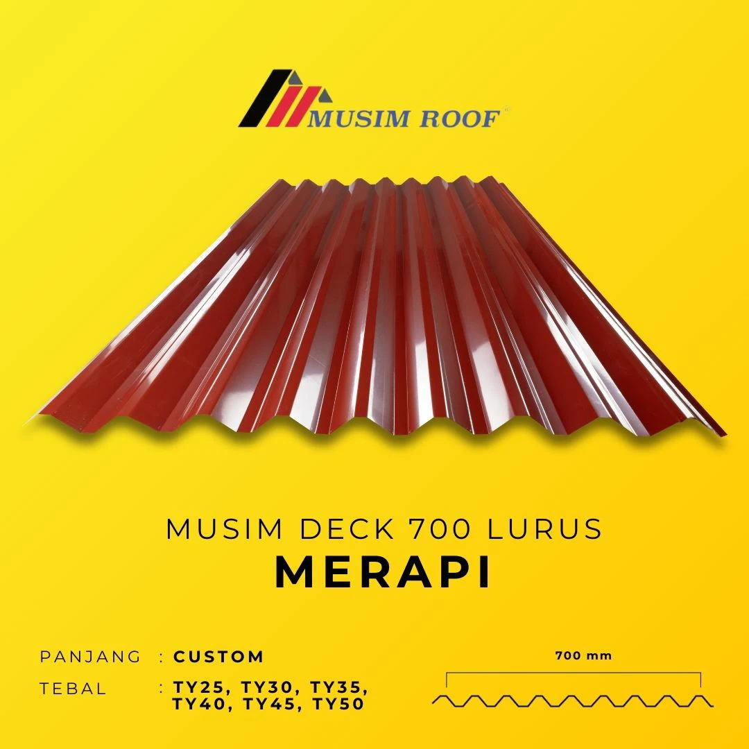 spesifikasi musim deck 700 merapi