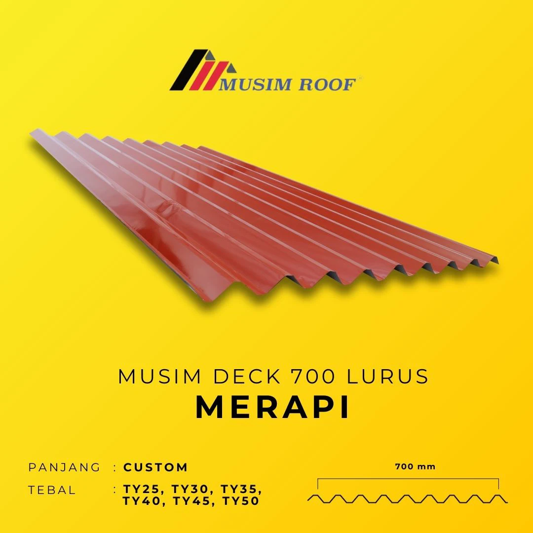 spesifikasi musim deck 700 merapi