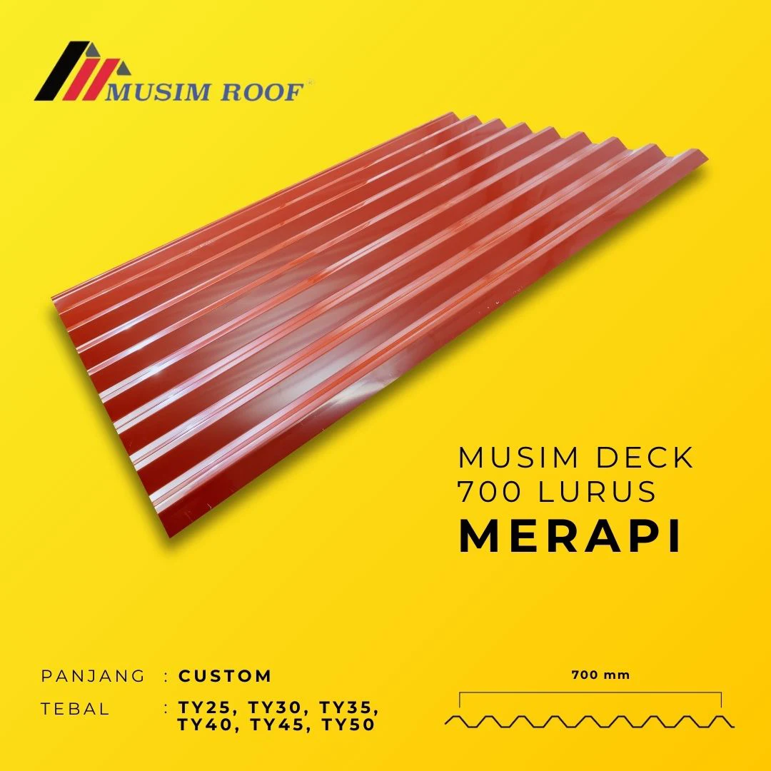 spesifikasi musim deck 700 merapi