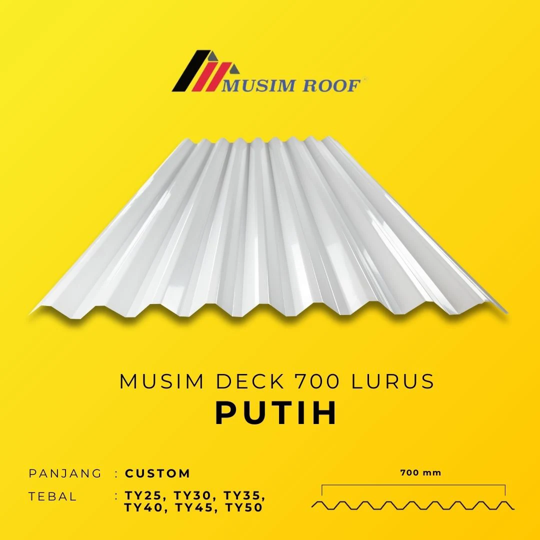 spesifikasi musim deck 700 putih