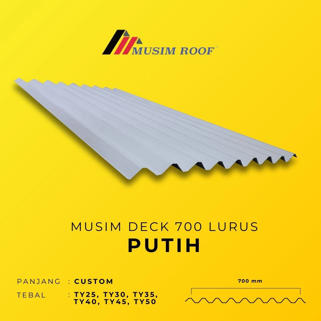 spesifikasi musim deck 700 putih
