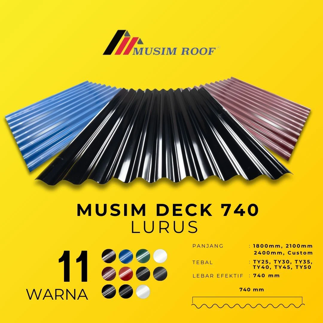 musim deck 740 mm