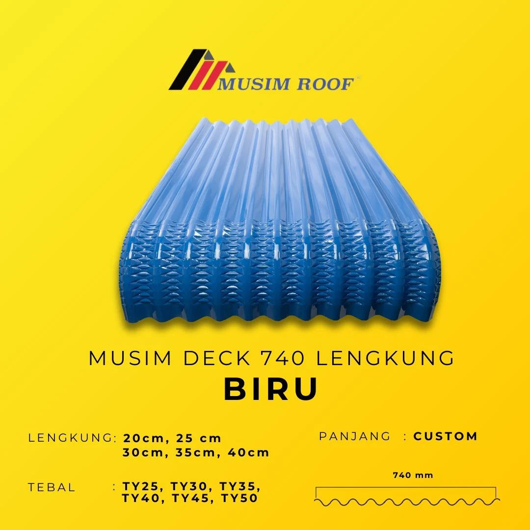 spesifikasi musim deck 740 lengkung biru