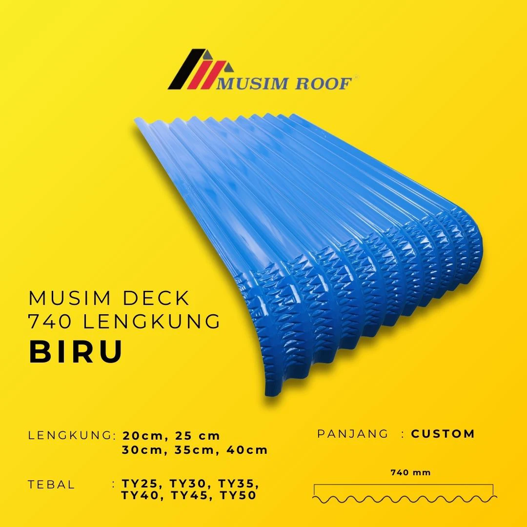 spesifikasi musim deck 740 lengkung biru