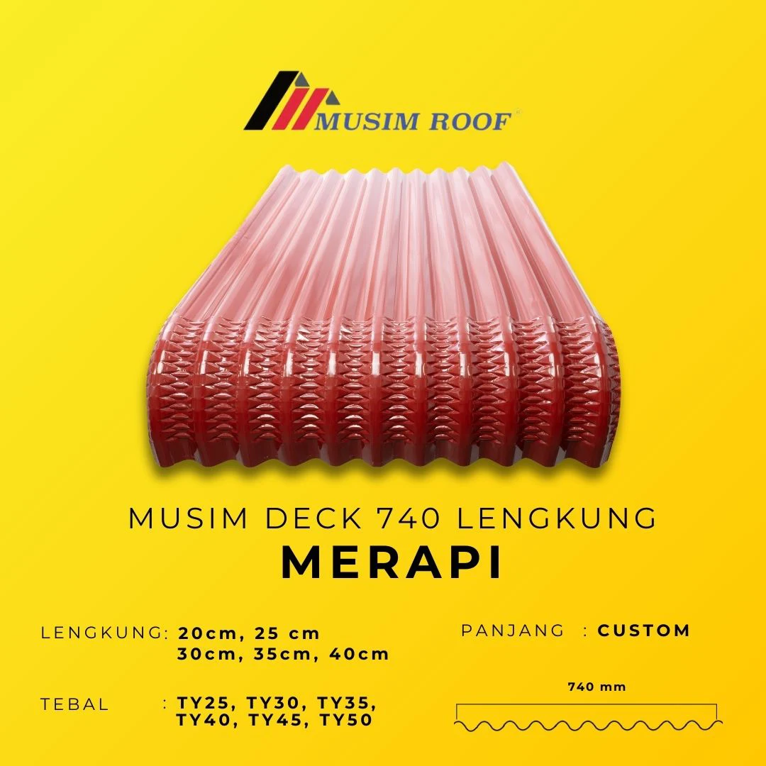 spesifikasi musim deck 740 lengkung merapi