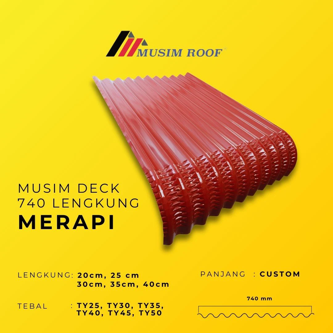spesifikasi musim deck 740 lengkung merapi