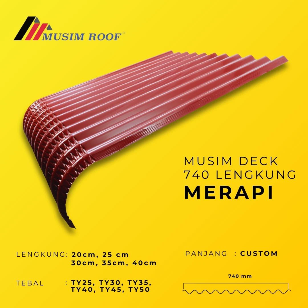 spesifikasi musim deck 740 lengkung merapi