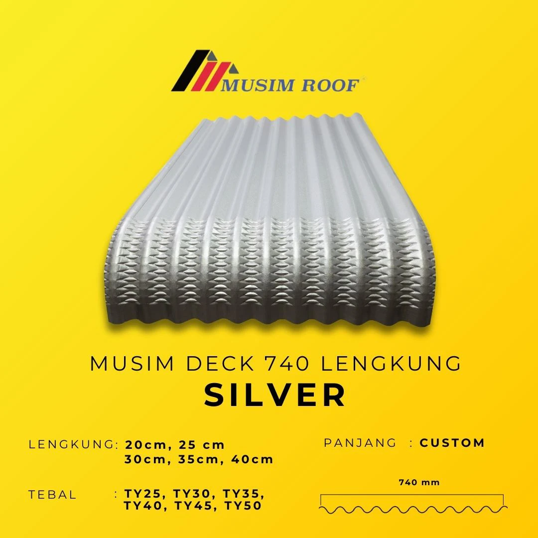 spesifikasi musim deck 740 lengkung silver
