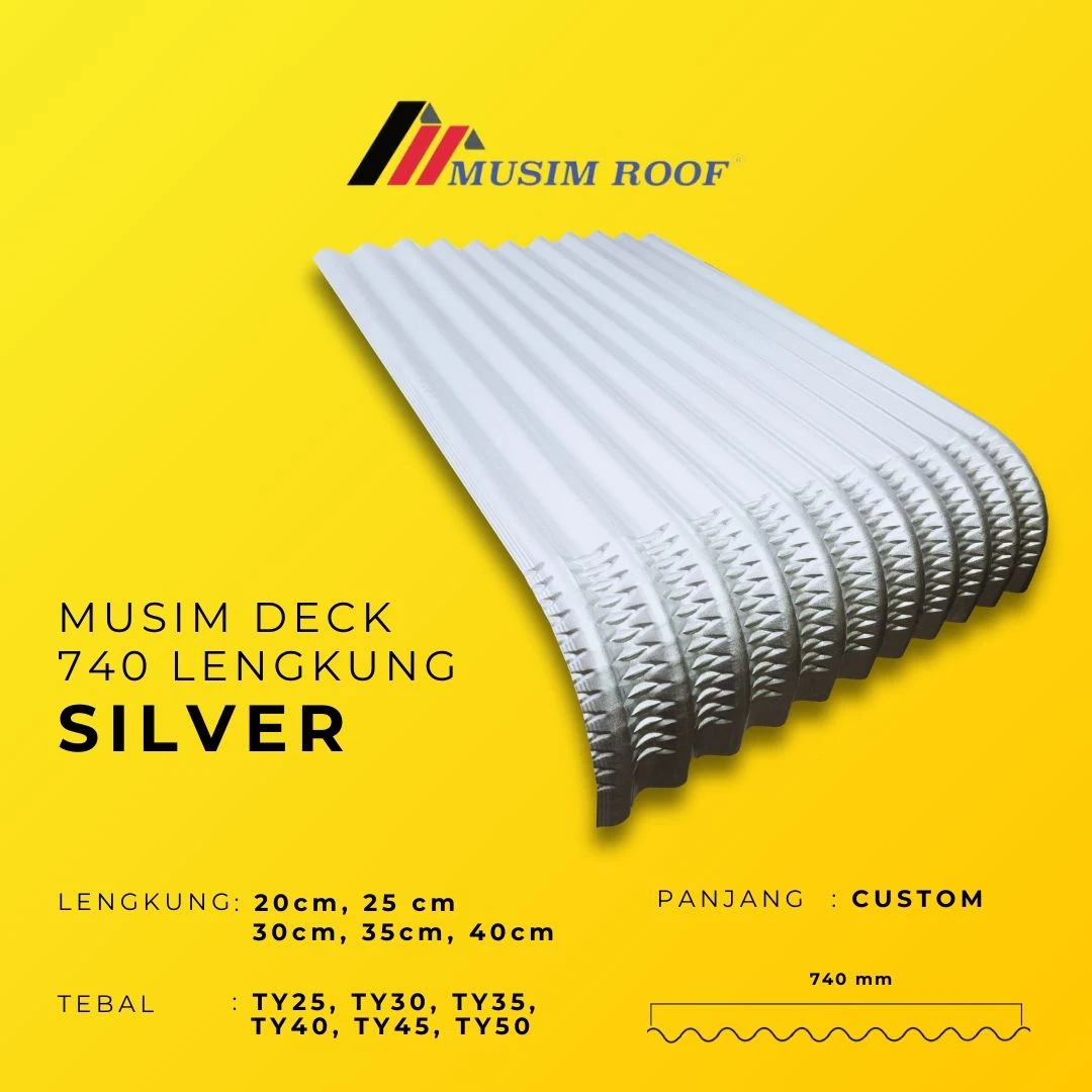spesifikasi musim deck 740 lengkung silver