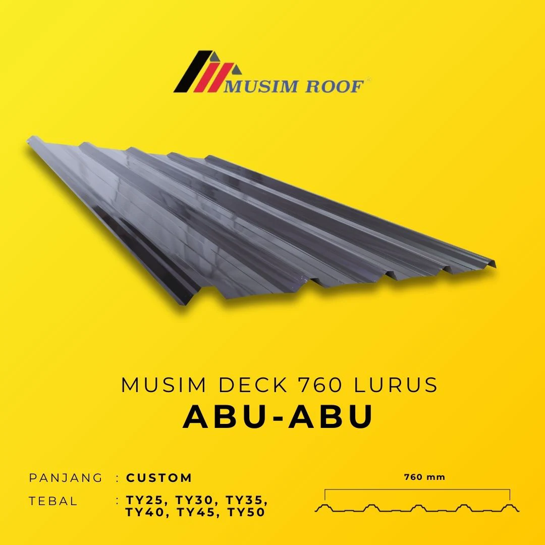 spesifikasi musim deck 760 lurus abu - abu