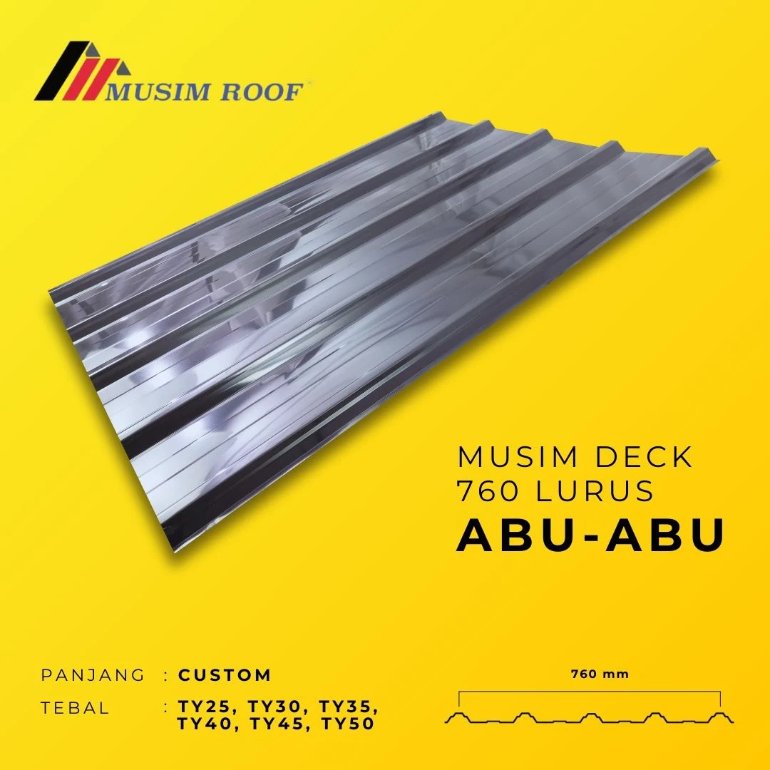 spesifikasi musim deck 760 lurus abu - abu