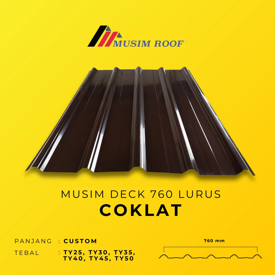 spesifikasi musim deck 760 lurus coklat