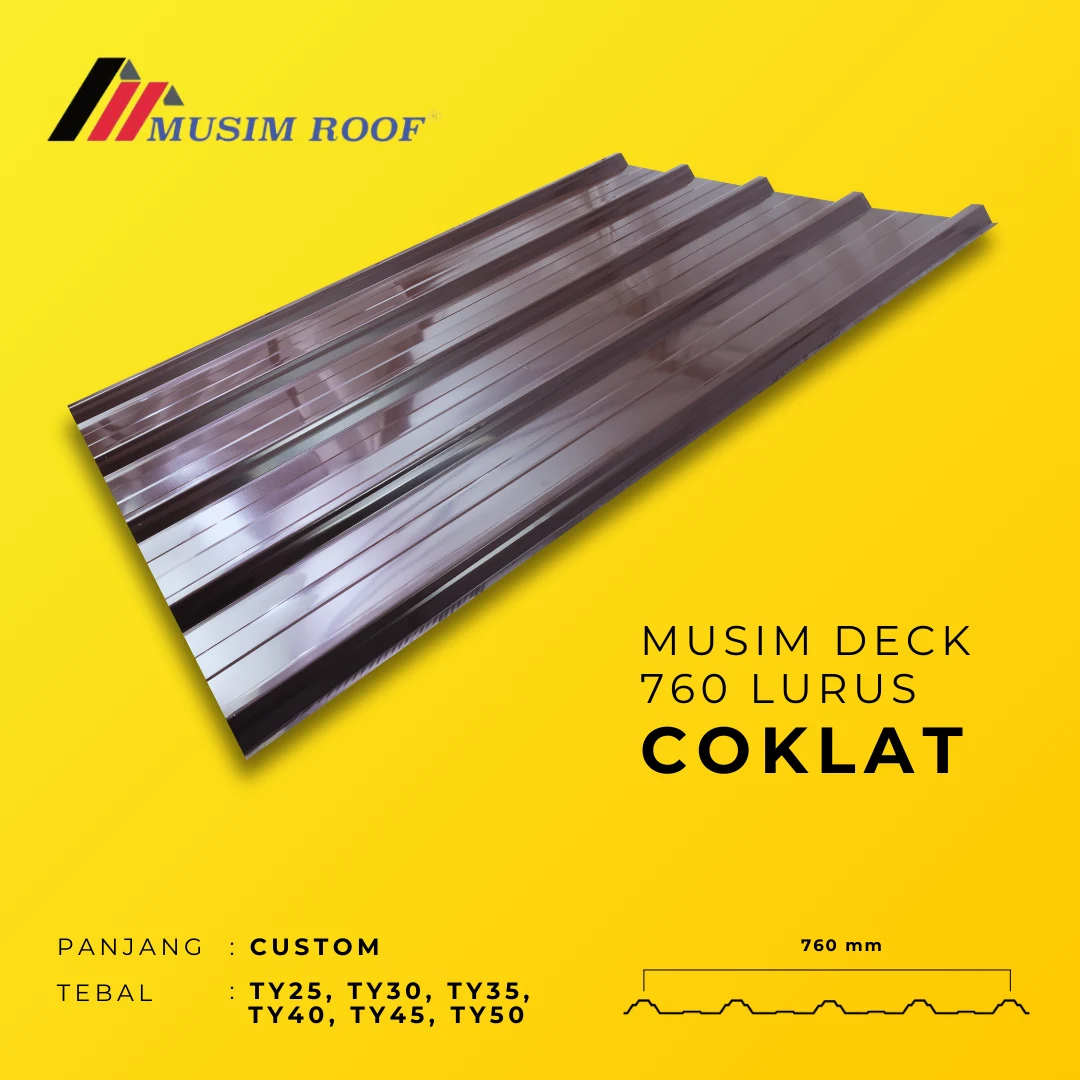 spesifikasi musim deck 760 lurus coklat
