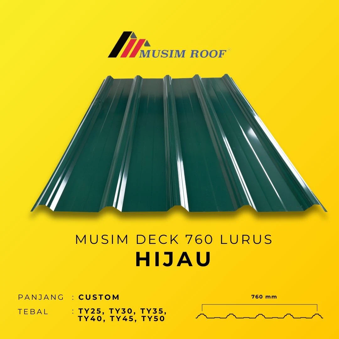 spesifikasi musim deck 760 lurus hijau