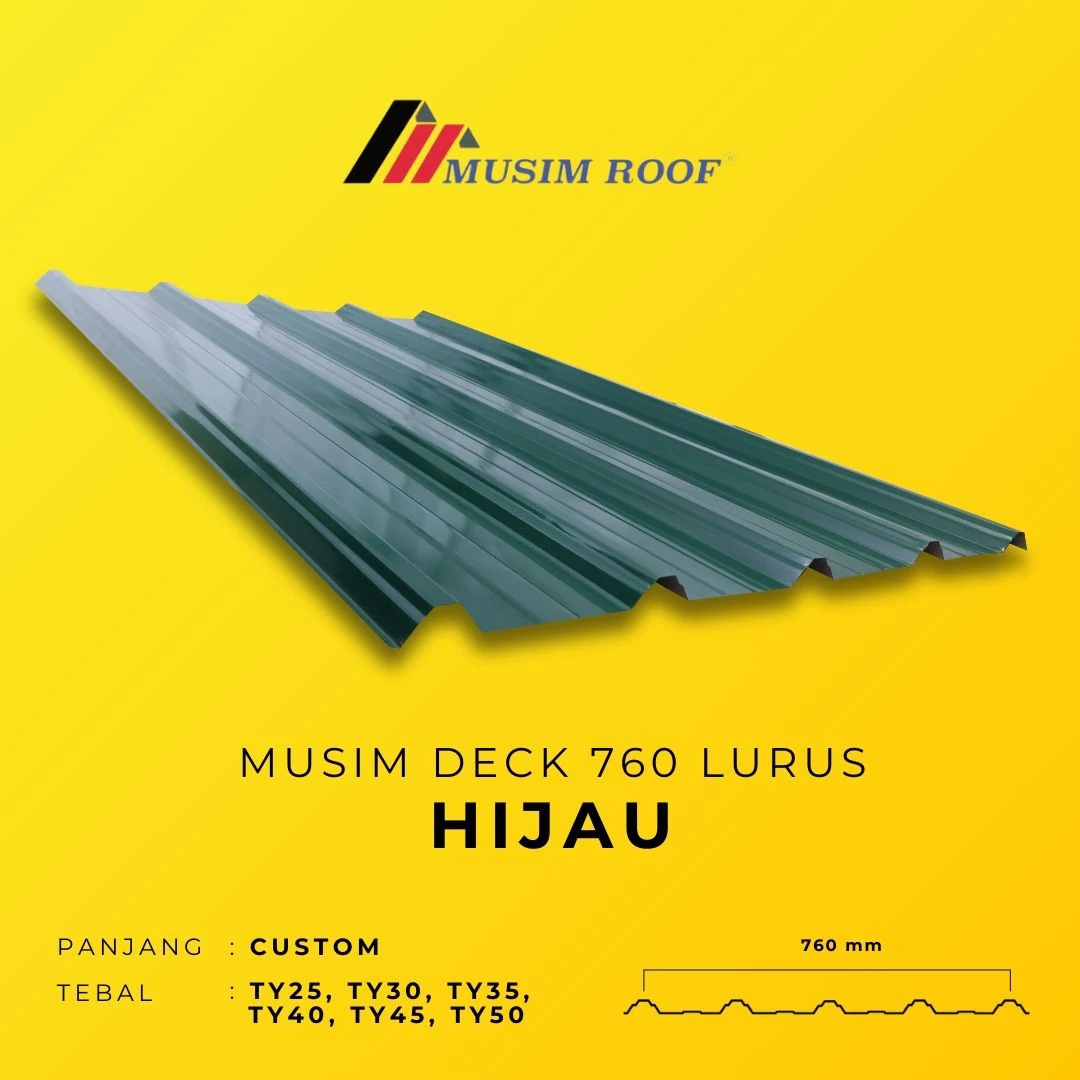 spesifikasi musim deck 760 lurus hijau
