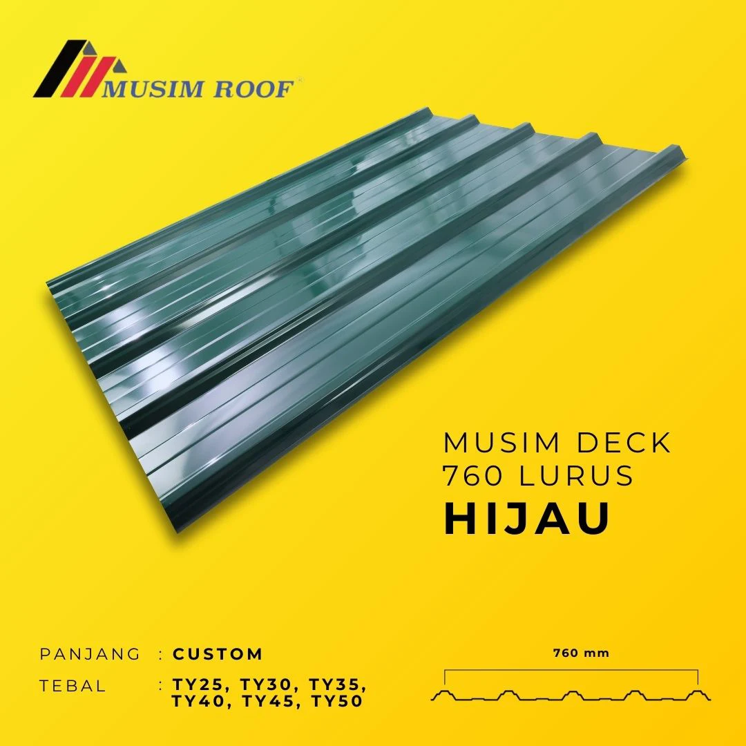 spesifikasi musim deck 760 lurus hijau