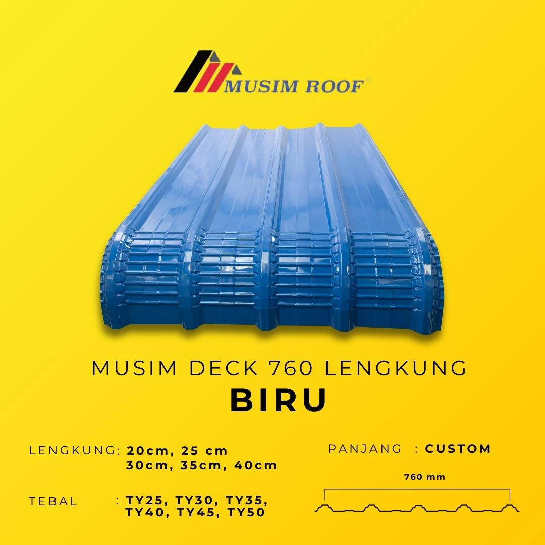 spesifikasi musim deck 700 lengkung biru