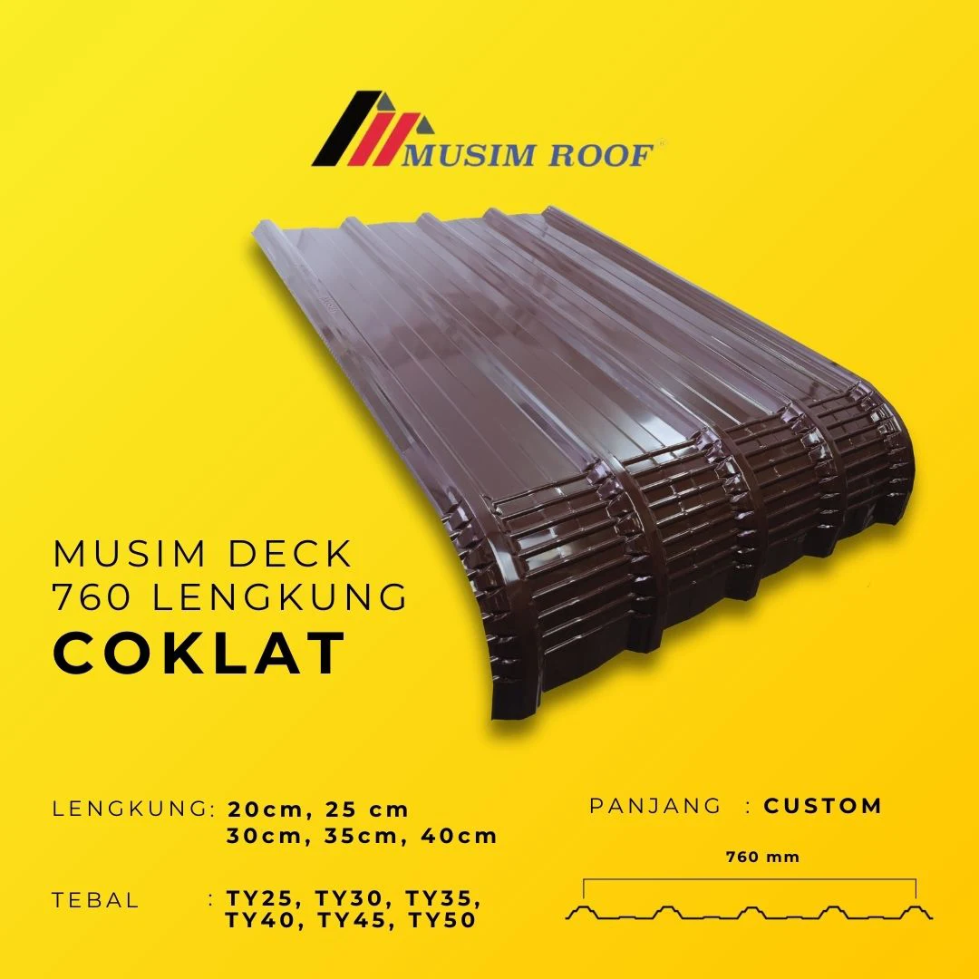 spesifikasi musim deck 700 lengkung coklat