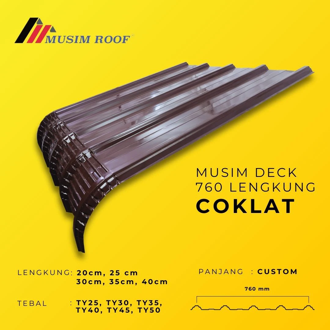 spesifikasi musim deck 700 lengkung coklat
