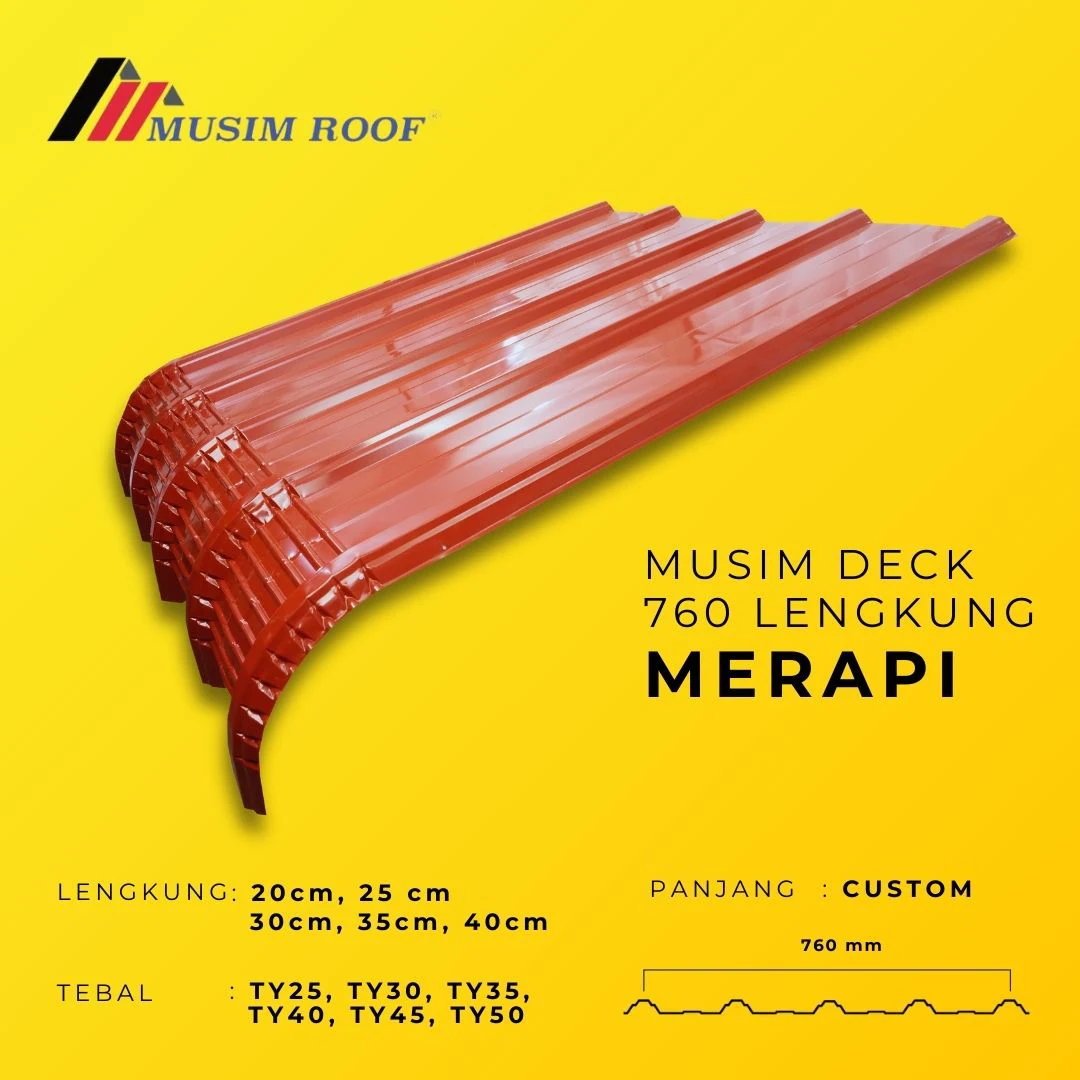 spesifikasi musim deck 700 lengkung merapi