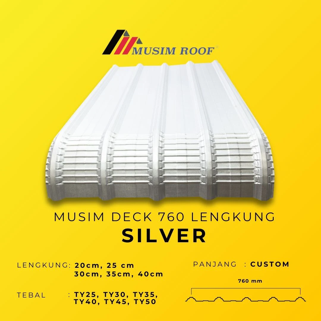 spesifikasi musim deck 700 lengkung silver