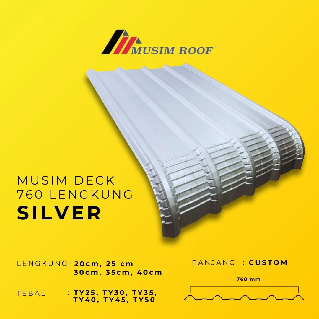 spesifikasi musim deck 700 lengkung silver