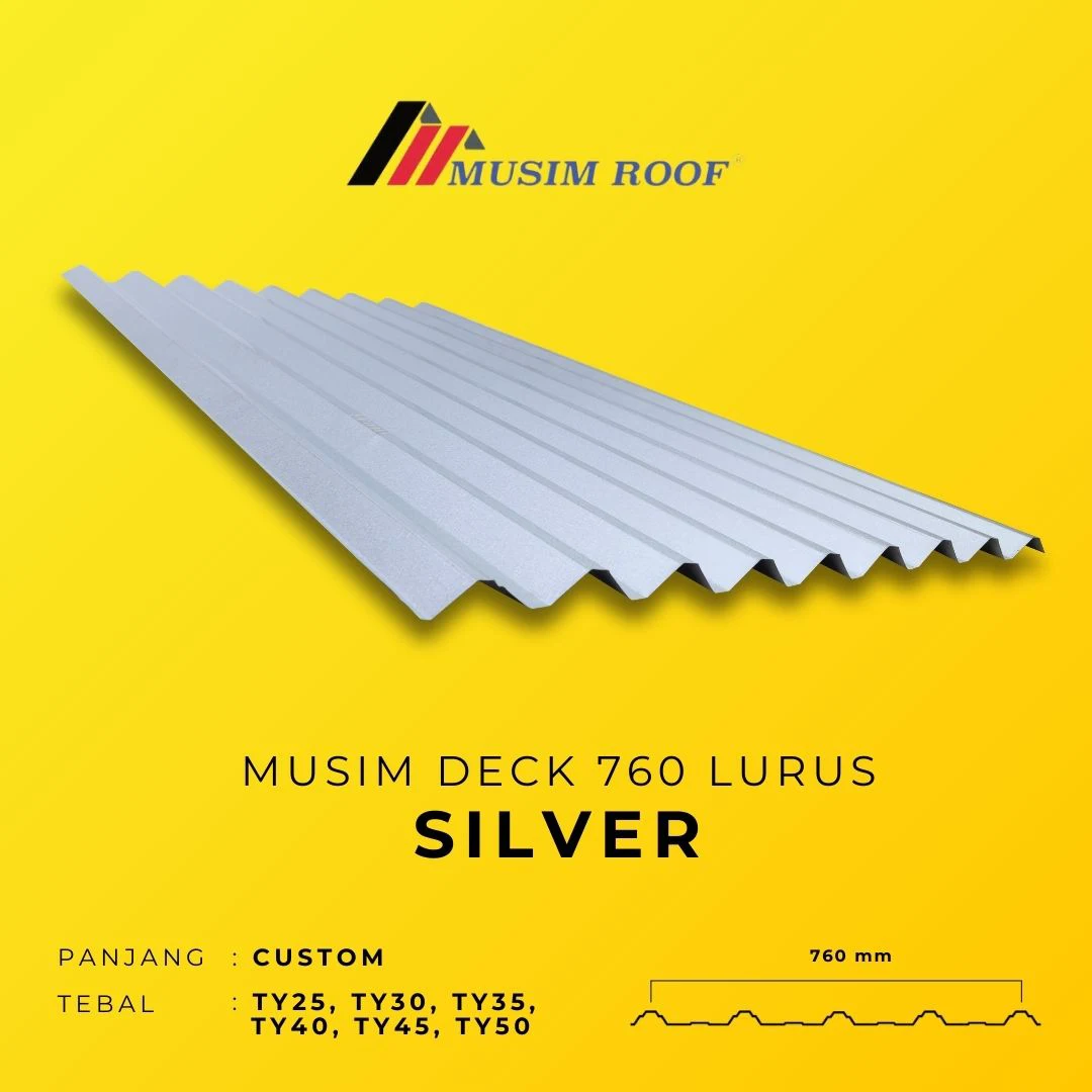 spesifikasi musim deck 760 lurus silver