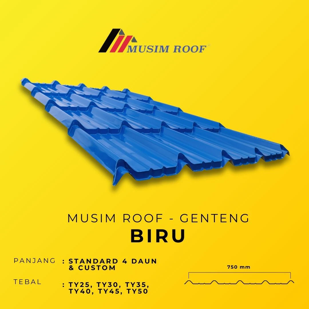 spesifikasi musim roof genteng biru