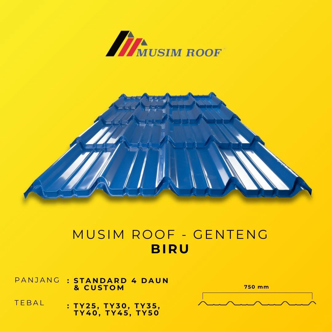 spesifikasi musim roof genteng biru