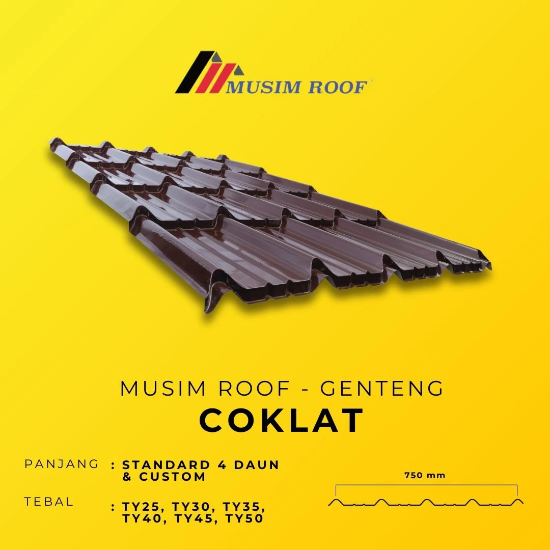 spesifikasi musim roof genteng cokelat