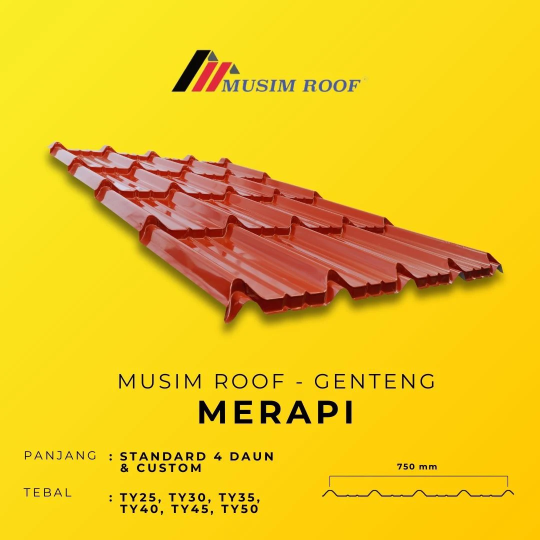 spesifikasi musim roof genteng merah