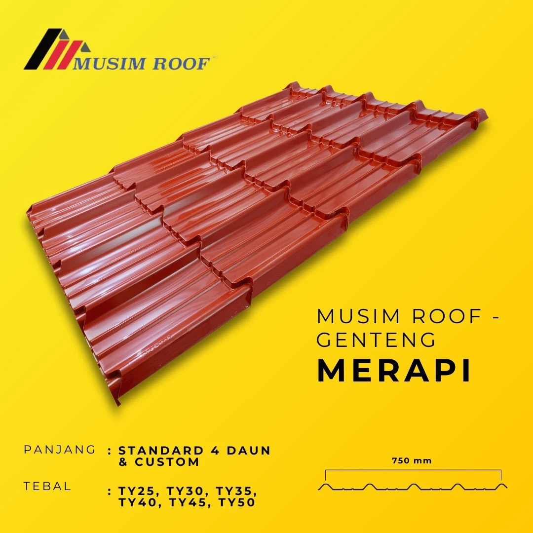 spesifikasi musim roof genteng merah