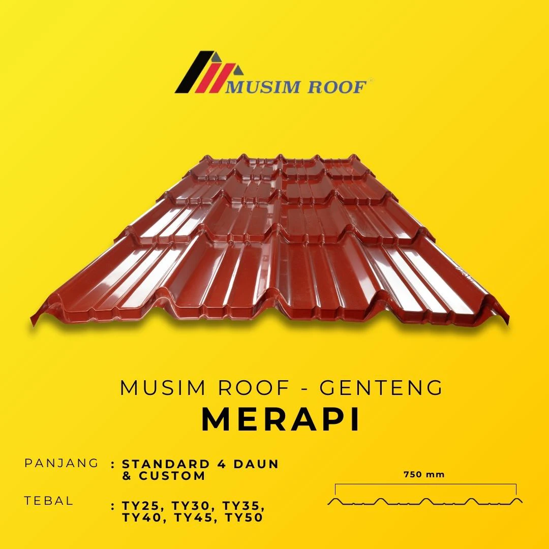 spesifikasi musim roof genteng merah