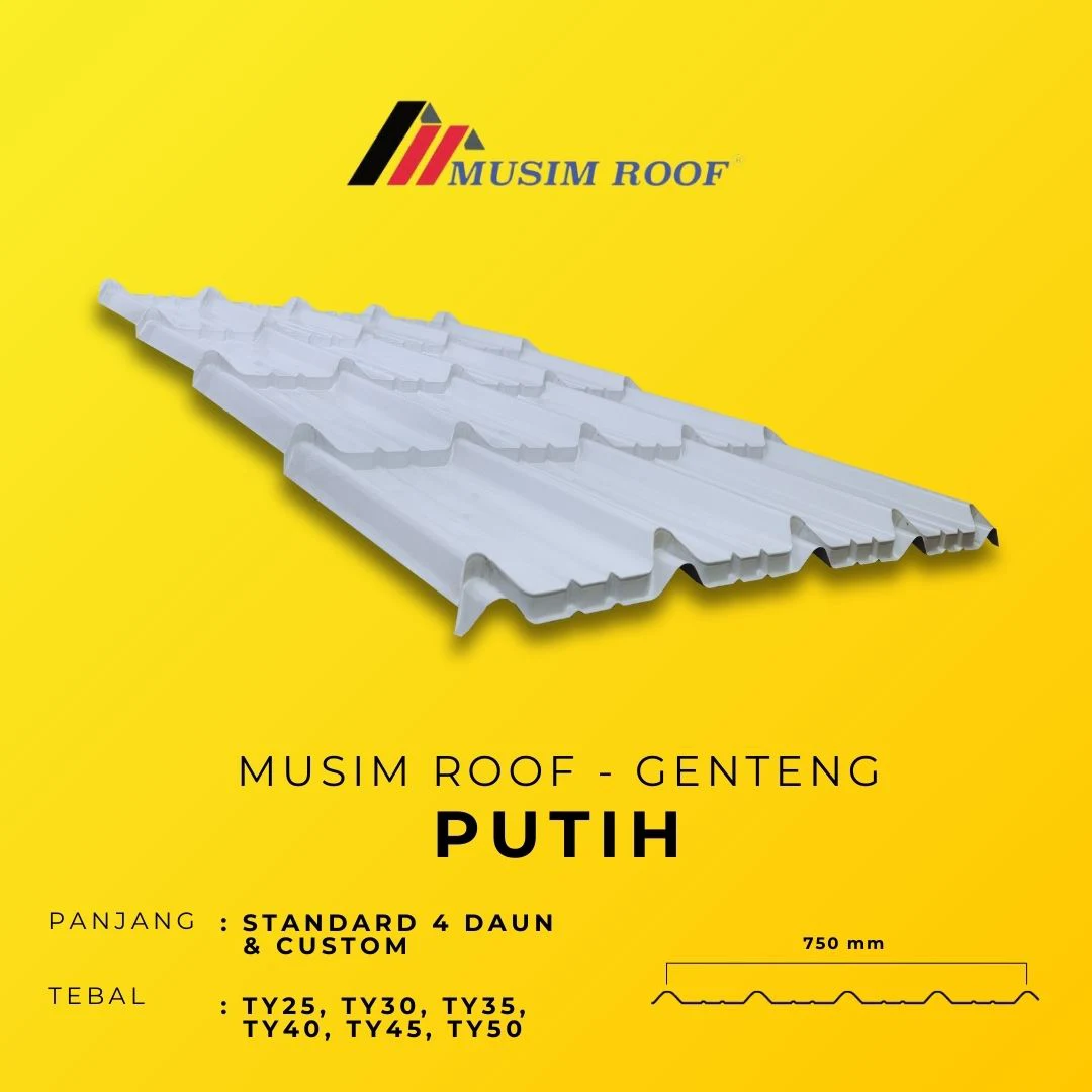 spesifikasi musim roof genteng putih