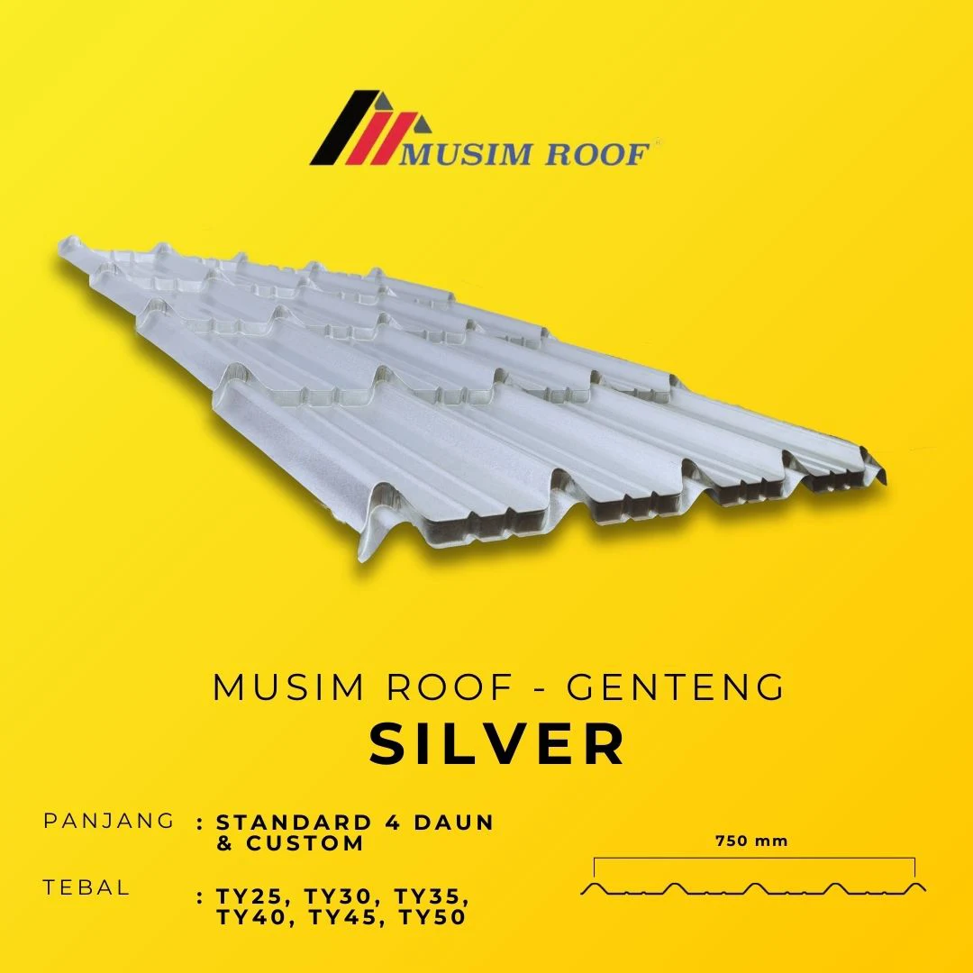 spesifikasi musim roof genteng silver