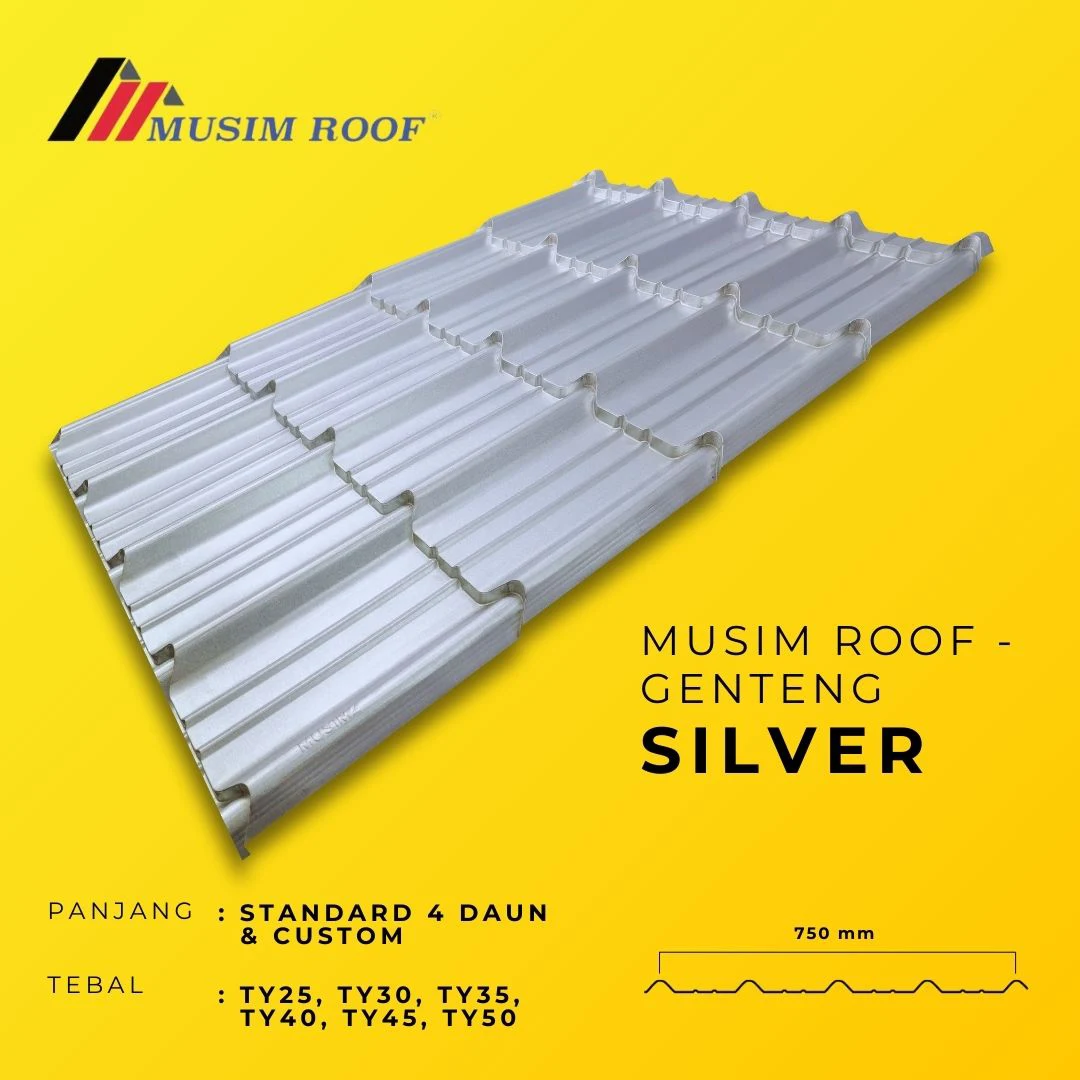 spesifikasi musim roof genteng silver