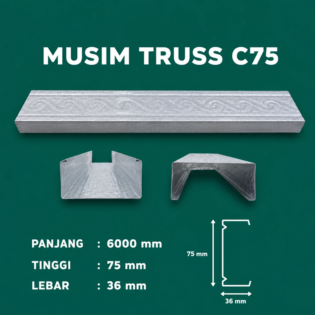 musim truss c75 spesifikasi lengkap