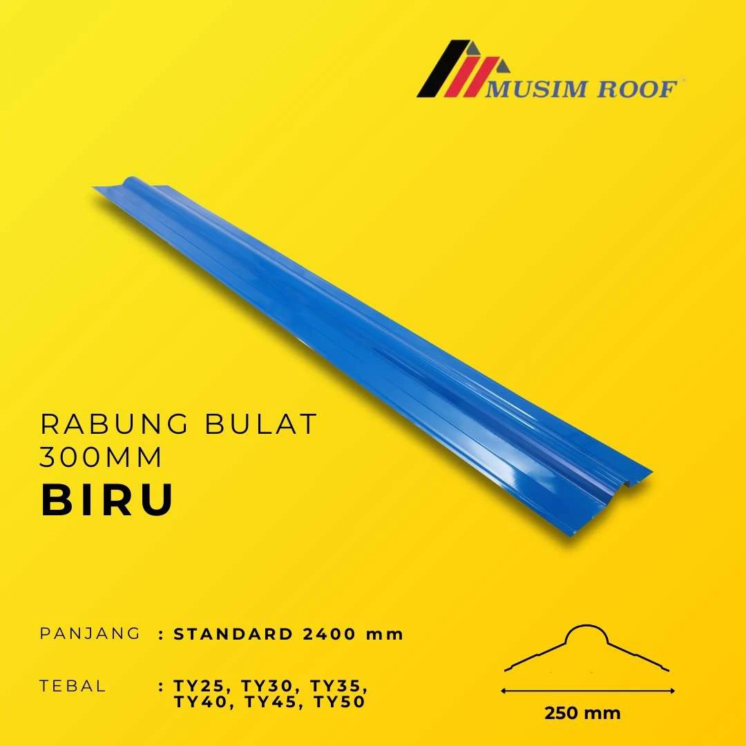 spesifikasi rabung bulat 300 biru