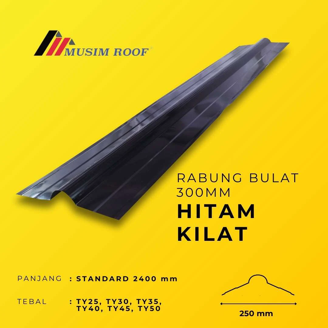 spesifikasi rabung bulat 300 hitam kilat