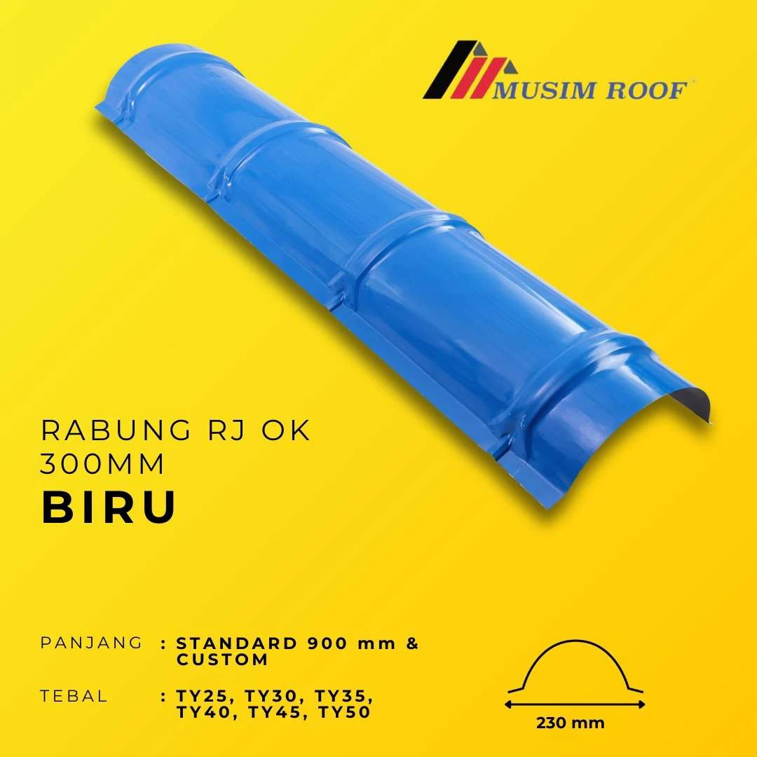 spesifikasi rabung deck 300mm biru