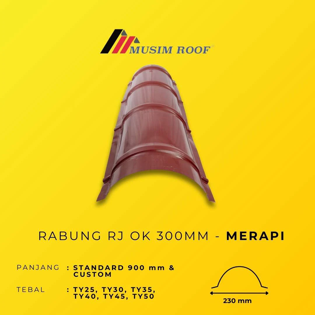 spesifikasi rabung deck 300mm merapi
